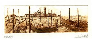 "Gondeln vor Venedig" (249) 